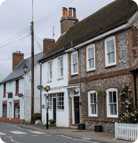 Droitwich town centre showing the local community the Hub serves