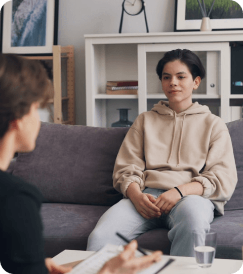 Qualified counsellor providing professional support in a comfortable, confidential therapy room